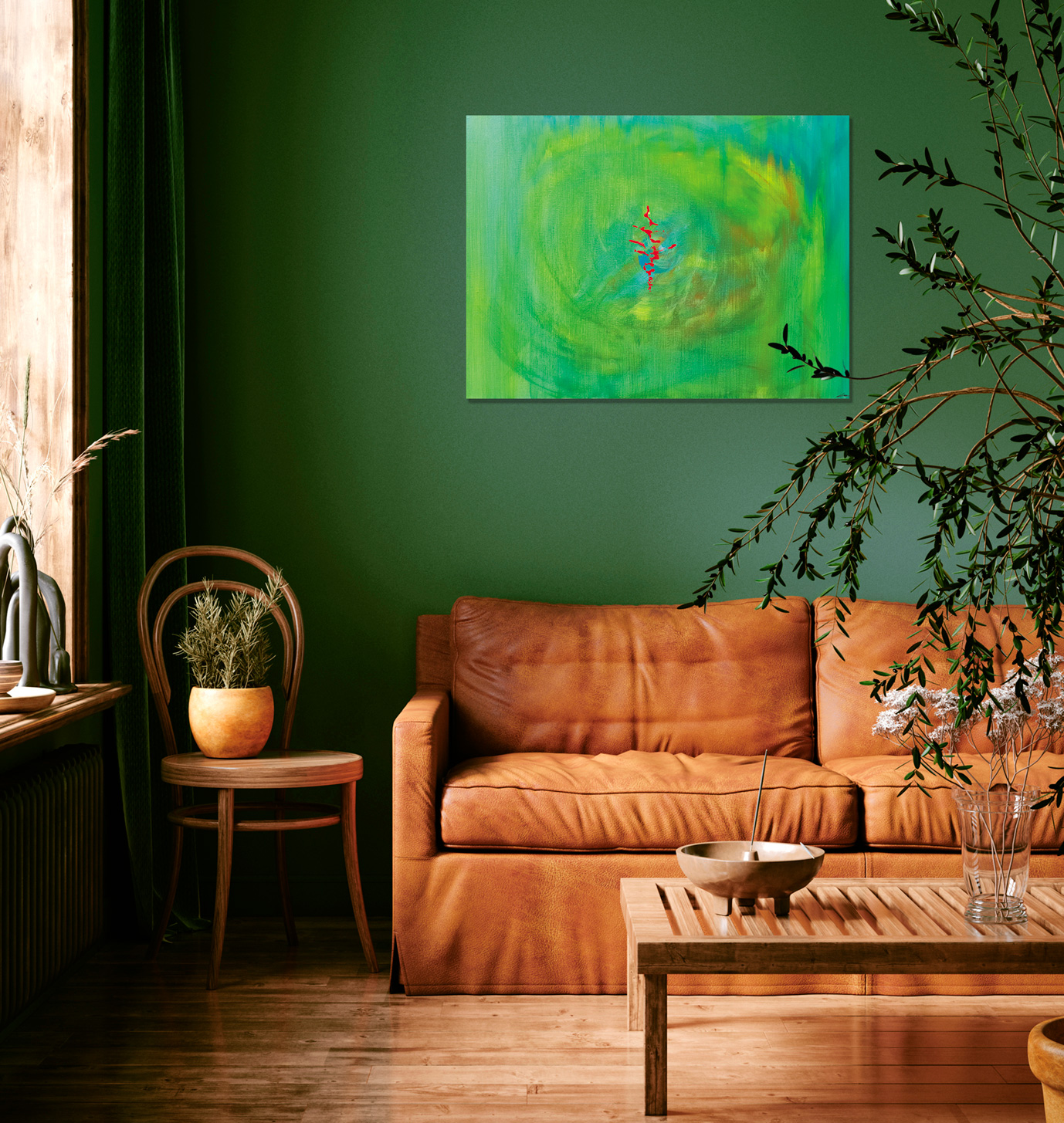 ZEN - toile de 80x60 cm - peinture abstraite de Gil MAS