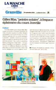 La Manche Libre article Gil MAS peintre Expo Ephémère