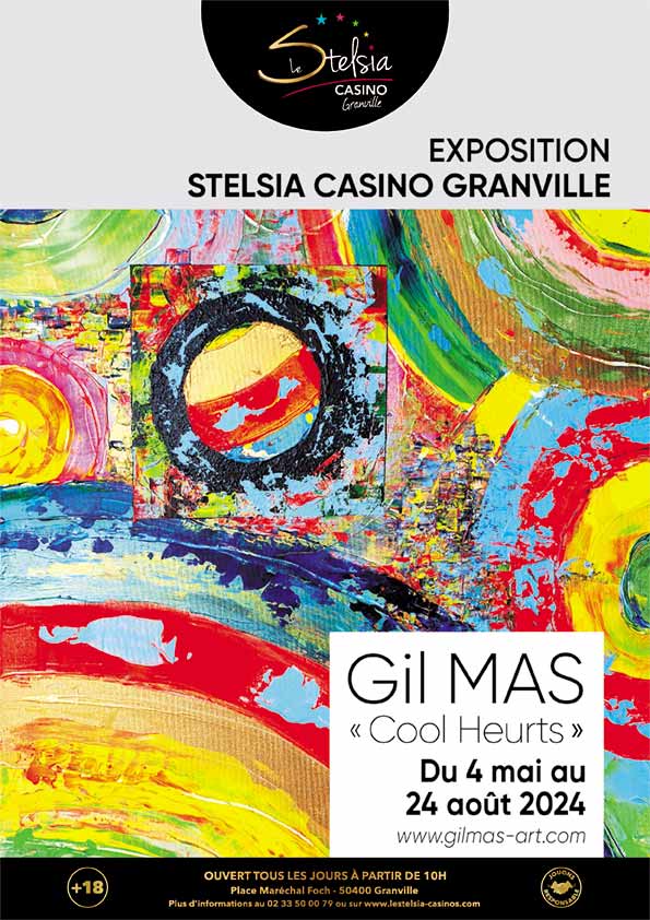 Affiche exposition Gil MAS Casino Stelsia Granville