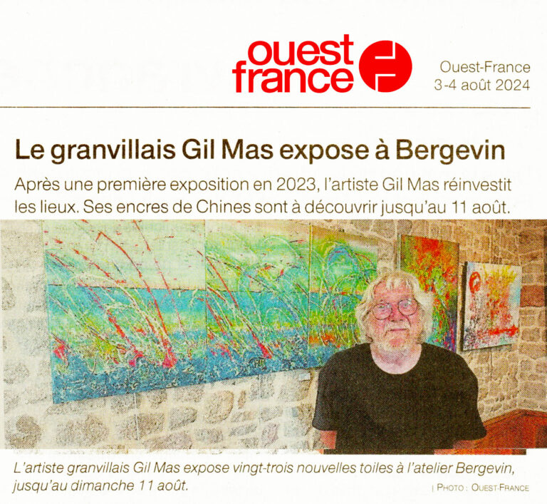 Ouest France Gil MAS peintre abstrait anticonformiste