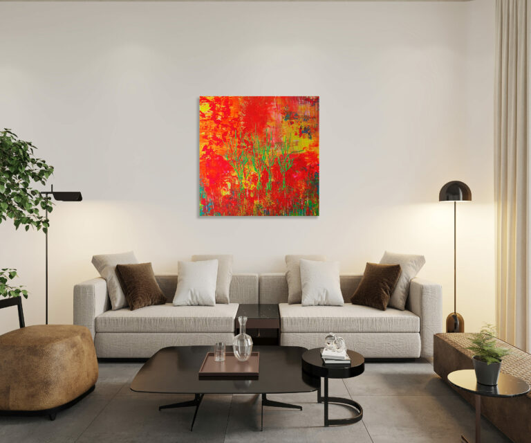 SALICORNIA - tableau de Gil MAS - 80 x 80