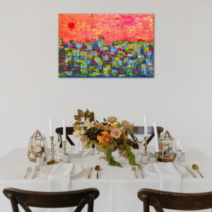 SAINT-PAUL - 60x40 - peinture de Gil MAS, peintre coloriste granvillais