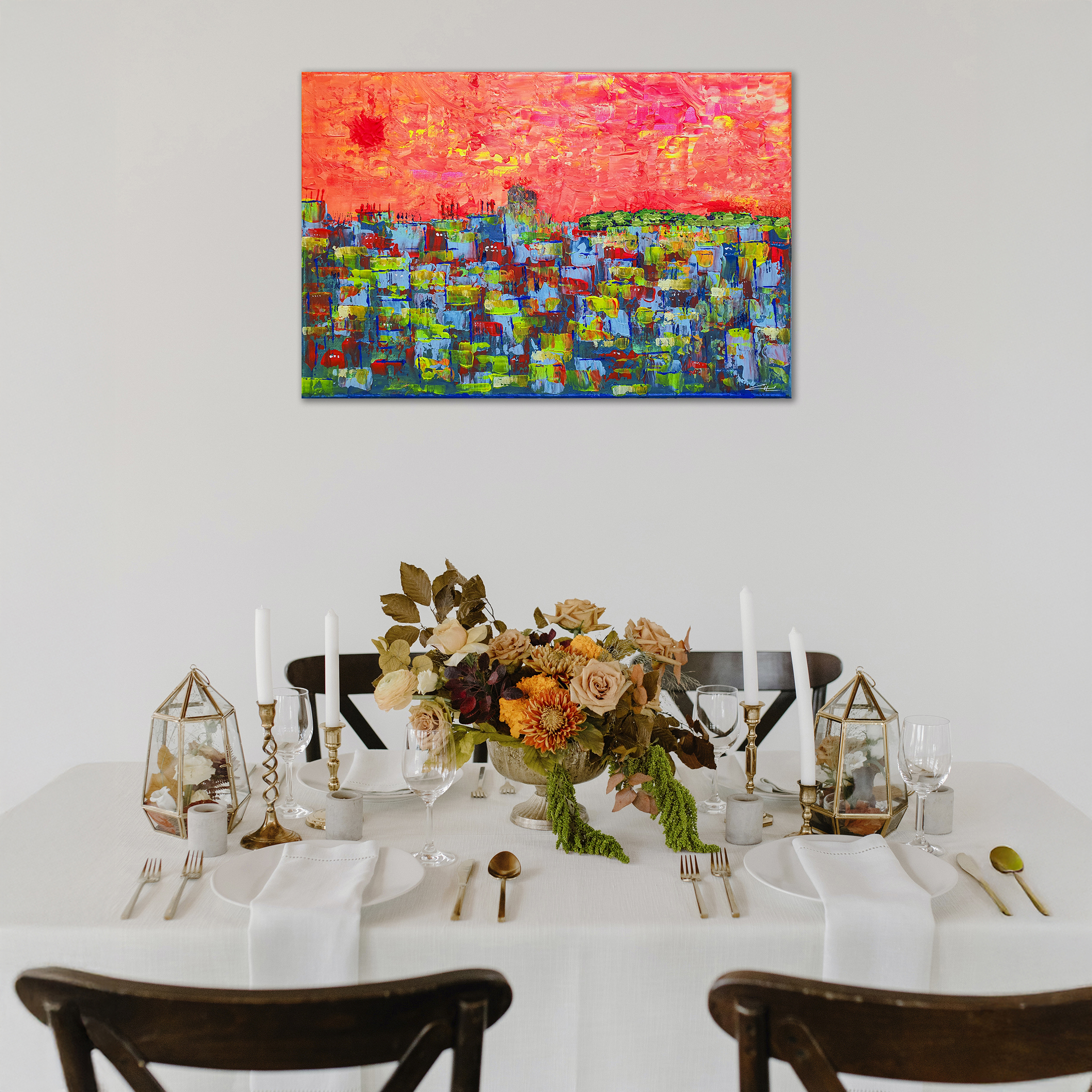 SAINT-PAUL - 60x40 - peinture de Gil MAS, peintre coloriste granvillais