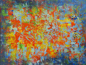 CHROMATOSPHÈRE - 61X46 - Peinture abstraite Gil MAS