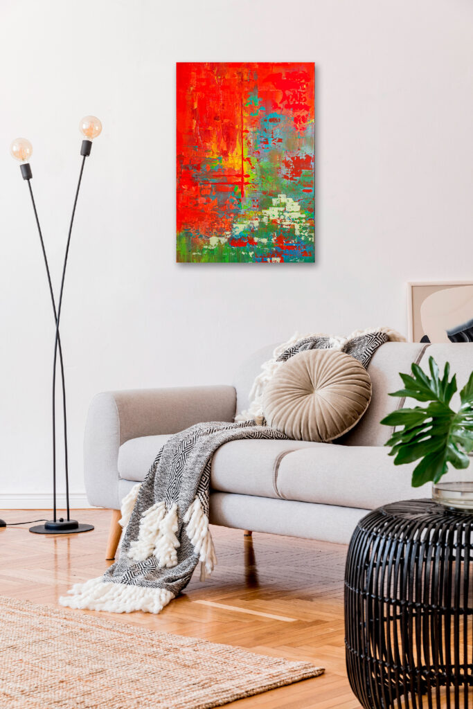 SCORPIO - 38X55 - Peinture abstraite de Gil MAS